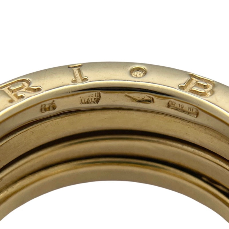 ブルガリ BVLGARI ビーゼロワンリング3バンド(S) #53(12号) K18YG ジュエリー