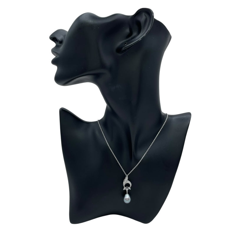 ミキモト MIKIMOTO ネックレス ホワイトゴールド K14WG ジュエリー