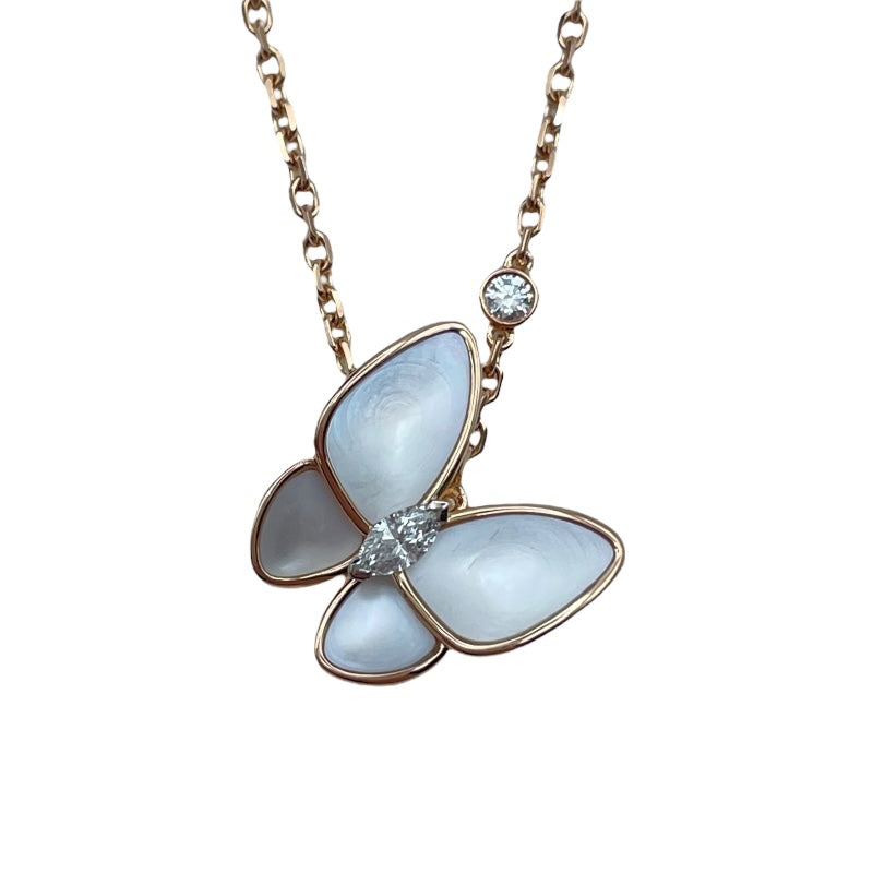 ヴァンクリーフ＆アーペル Van Cleef & Arpels ドゥパピヨンネックレス ピンクゴールド Au750 ジュエリー