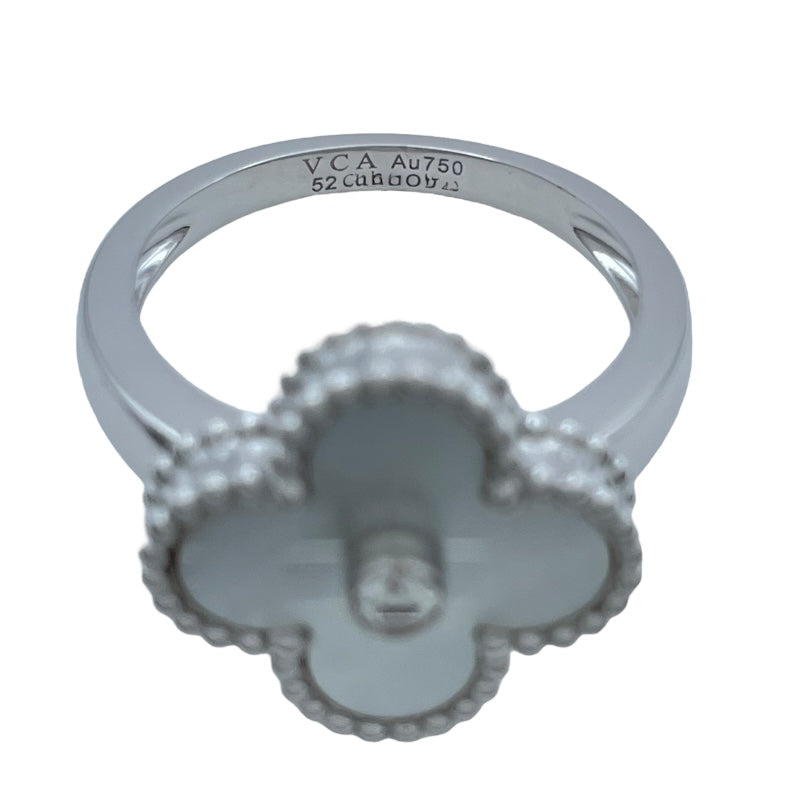 ヴァンクリーフ＆アーペル Van Cleef & Arpels ヴィンテージアルハンブラリング ホワイトゴールド Au750 ジュエリー