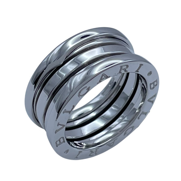 ブルガリ BVLGARI ビーゼロワンリング 3バンド (S) ホワイトゴールド 750 ジュエリー