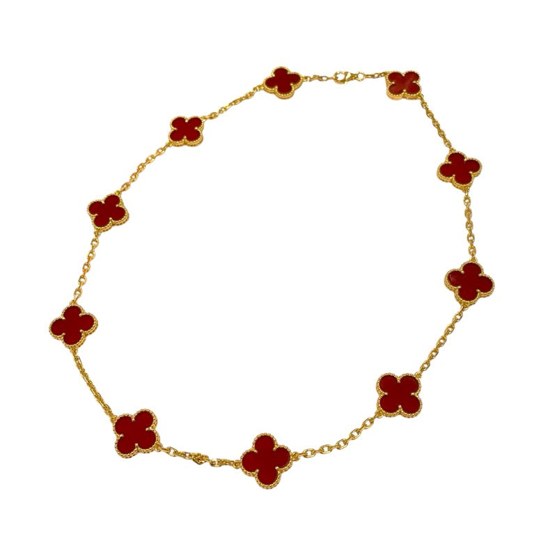 ヴァンクリーフ＆アーペル Van Cleef & Arpels ヴィンテージアルハンブラネックレス 10P ゴールド 750 ジュエリー