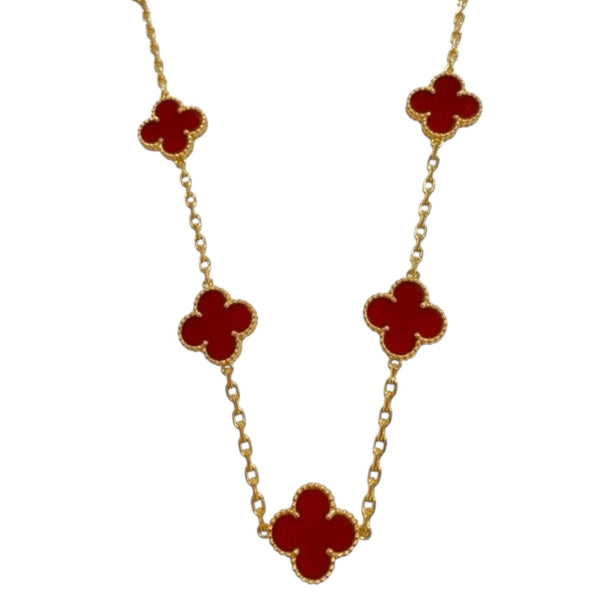 ヴァンクリーフ＆アーペル Van Cleef & Arpels ヴィンテージアルハンブラネックレス 10P ゴールド 750 ジュエリー