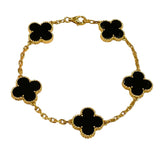 ヴァンクリーフ＆アーペル Van Cleef & Arpels ヴィンテージアルハンブラブレスレット 5P ゴールド 750 ジュエリー