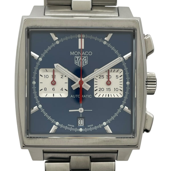 タグ・ホイヤー TAG HEUER モナコ キャリバーホイヤー02 クロノグラフ CBL2111.FC6453 ブルー SS メンズ 腕時計