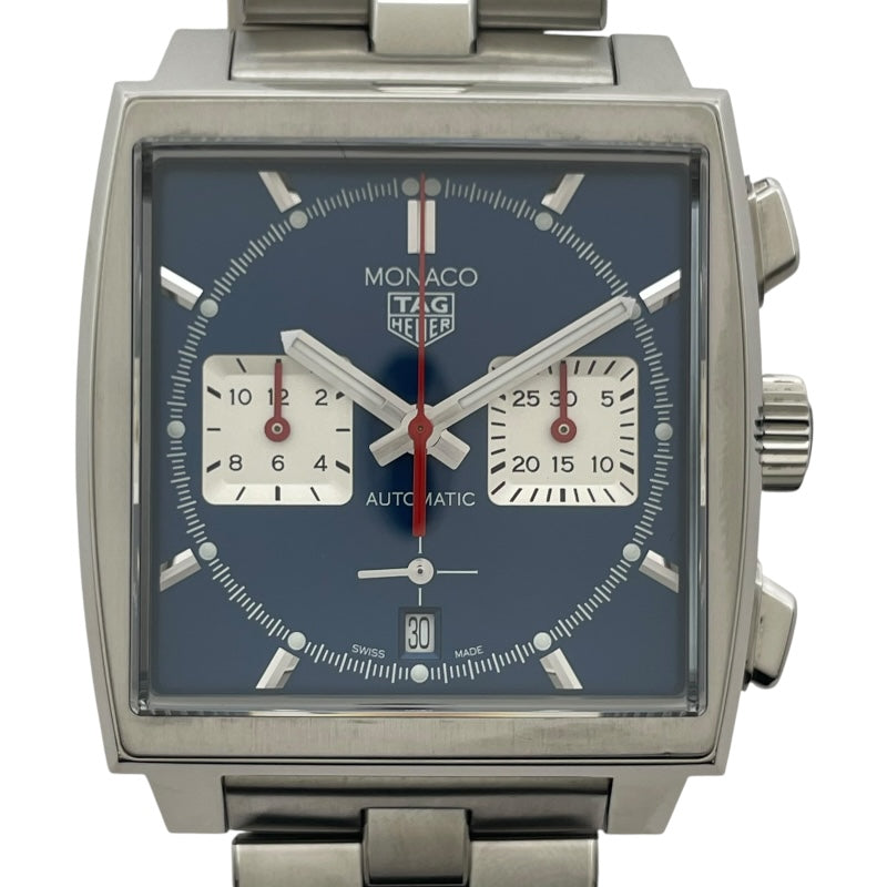 タグ・ホイヤー TAG HEUER モナコ キャリバーホイヤー02 クロノグラフ CBL2111.FC6453 ブルー SS メンズ 腕時計