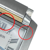 カルティエ Cartier タンク フランセーズ SM W51007Q4 アイボリー YG/SS クオーツ レディース 腕時計