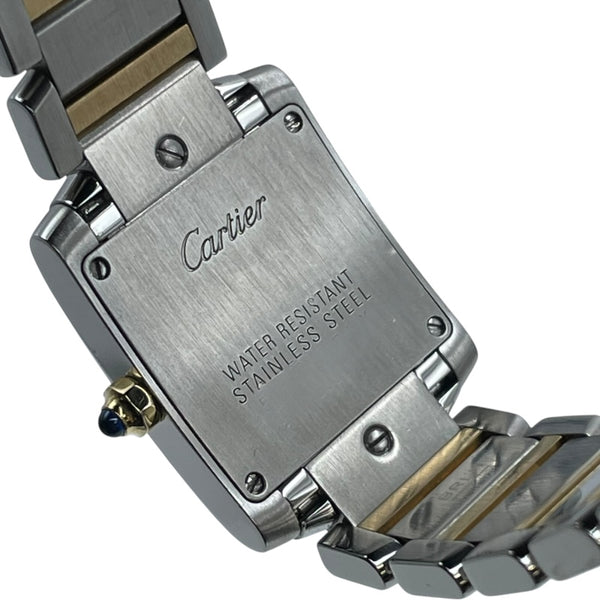 カルティエ Cartier タンク フランセーズ SM W51007Q4 アイボリー YG/SS クオーツ レディース 腕時計