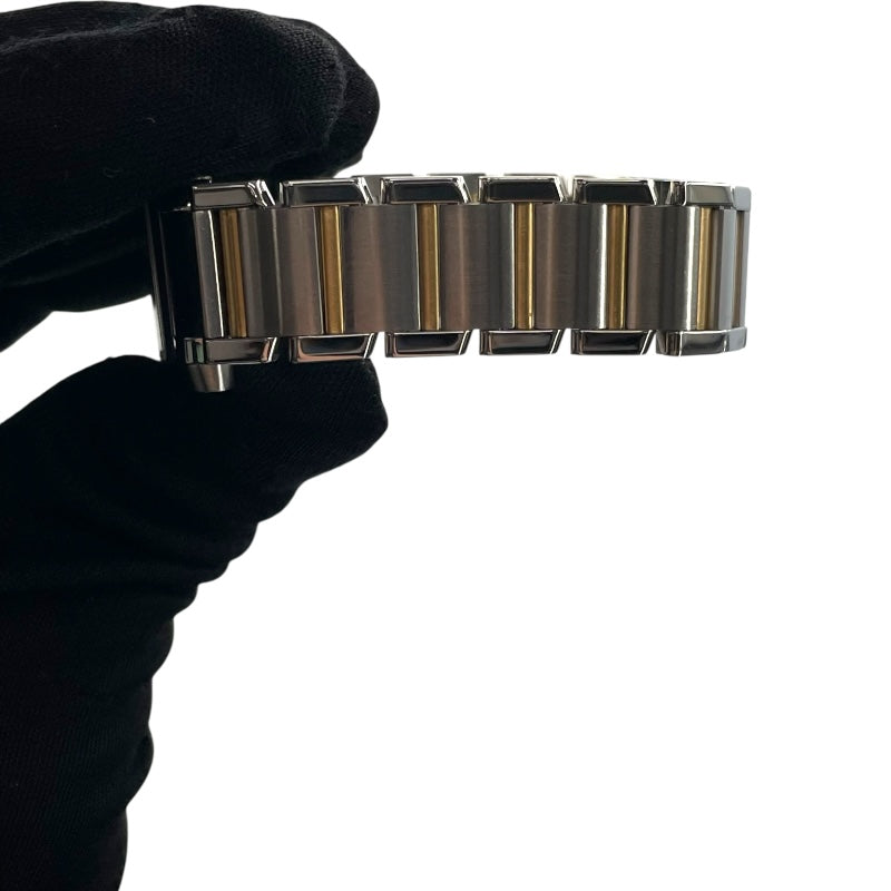 カルティエ Cartier タンク フランセーズ SM W51007Q4 アイボリー YG/SS クオーツ レディース 腕時計