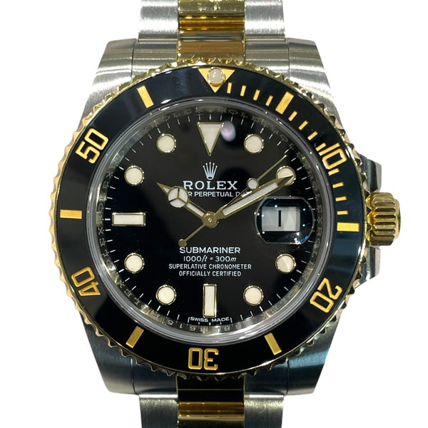 ロレックス ROLEX サブマリーナー デイト 116613LN ブラック K18YG/SS メンズ 腕時計