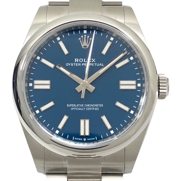 ロレックス ROLEX オイスターパーペチュアル41 ランダムシリアル 134300 メッドブルー SS メンズ 腕時計
