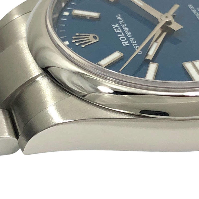 ロレックス ROLEX オイスターパーペチュアル41 ランダムシリアル 134300 メッドブルー SS メンズ 腕時計