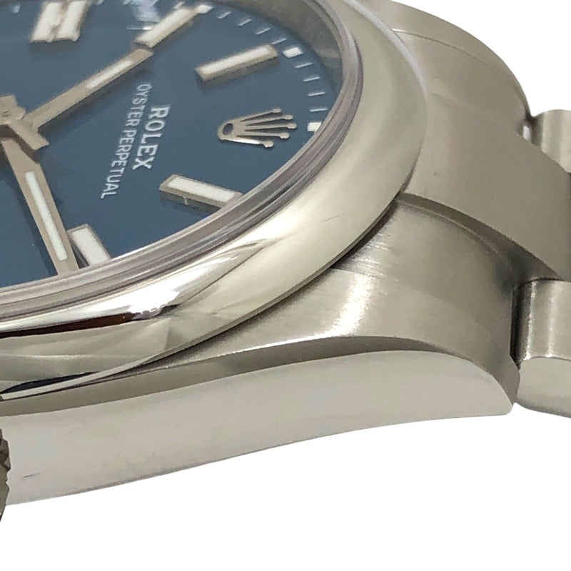 ロレックス ROLEX オイスターパーペチュアル41 ランダムシリアル 134300 メッドブルー SS メンズ 腕時計