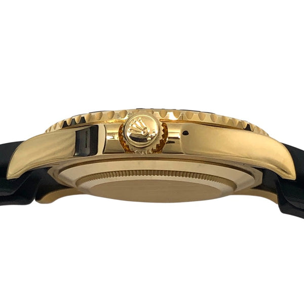 ロレックス ROLEX ヨットマスター42 ランダムシリアル 226658 ブラック K18YG/ラバーストラップ メンズ 腕時計