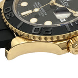 ロレックス ROLEX ヨットマスター42 ランダムシリアル 226658 ブラック K18YG/ラバーストラップ メンズ 腕時計