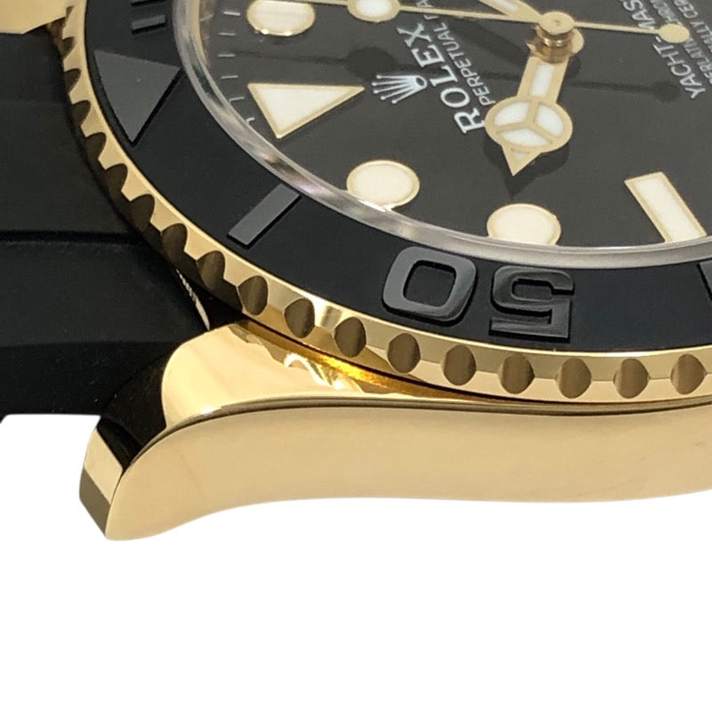 ロレックス ROLEX ヨットマスター42 ランダムシリアル 226658 ブラック K18YG/ラバーストラップ メンズ 腕時計