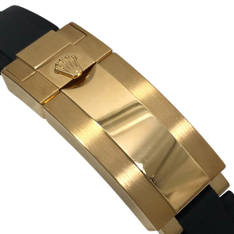 ロレックス ROLEX ヨットマスター42 ランダムシリアル 226658 ブラック K18YG/ラバーストラップ メンズ 腕時計