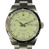 ロレックス ROLEX オイスターパーペチュアル41 134300 グリーン SS 自動巻き メンズ 腕時計
