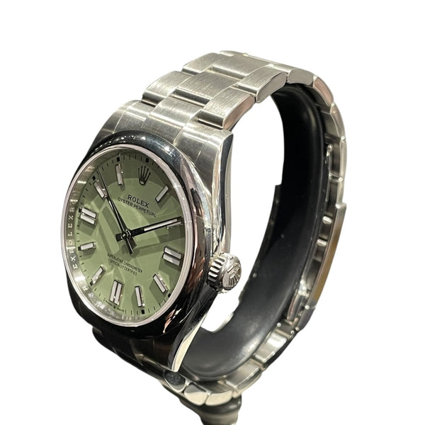 ロレックス ROLEX オイスターパーペチュアル41 134300 グリーン SS 自動巻き メンズ 腕時計