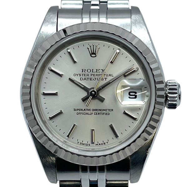 ロレックス ROLEX デイトジャスト 79174 シルバー WG/SS 自動巻き レディース 腕時計