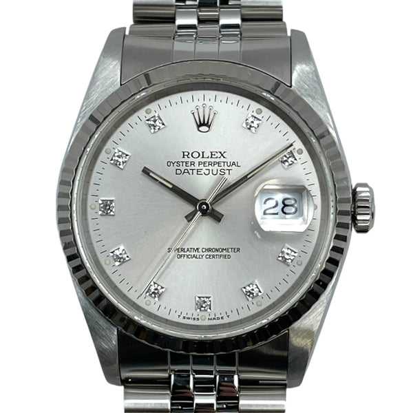 ロレックス ROLEX デイトジャスト 16234G シルバー WG/SS 自動巻き メンズ 腕時計