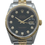 ロレックス ROLEX デイトジャスト S番 16233G ブラック K18/SS メンズ 腕時計