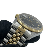 ロレックス ROLEX デイトジャスト S番 16233G ブラック K18/SS メンズ 腕時計