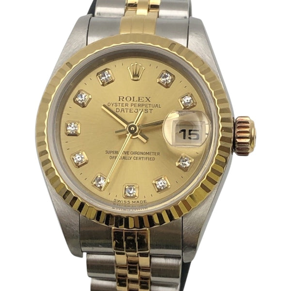 ロレックス ROLEX デイトジャスト 79173G ゴールド K18/SS レディース 腕時計