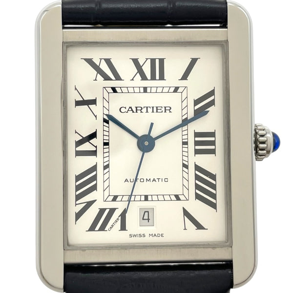 カルティエ Cartier タンクソロ XL W5200027 ホワイト SS メンズ 腕時計