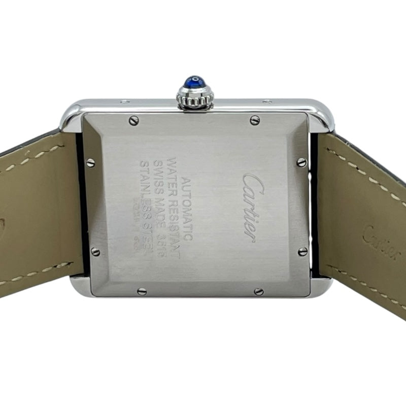 カルティエ Cartier タンクソロ XL W5200027 ホワイト SS メンズ 腕時計