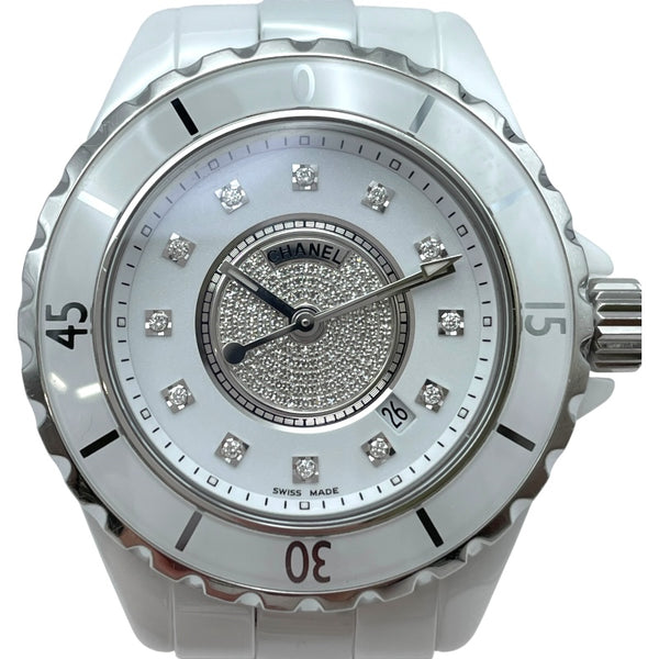 シャネル CHANEL J12 33M H2123 ホワイト セラミック クオーツ レディース 腕時計