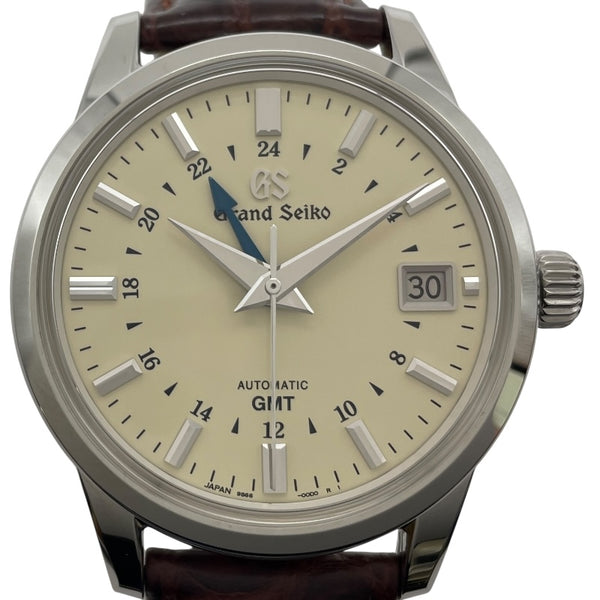 グランドセイコー Grand Seiko エレガンスコレクション 9SメカニカルGMT SBGM221 アイボリー SS メンズ 腕時計