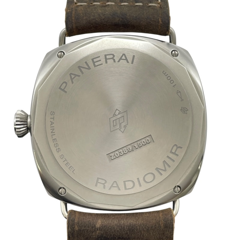 パネライ PANERAI ラジオミール トレ ジョルニ 45mm PAM01350 ブラウン SS/革ベルト 手巻き メンズ 腕時計