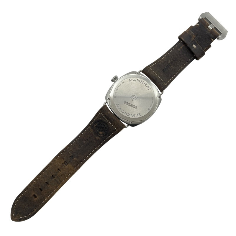 パネライ PANERAI ラジオミール トレ ジョルニ 45mm PAM01350 ブラウン SS/革ベルト 手巻き メンズ 腕時計