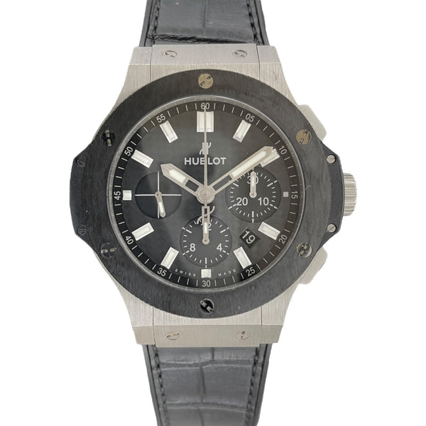 ウブロ HUBLOT ビッグバン エヴォリューション 301.SM.1770.GR ブラック SS/セラミック 自動巻き メンズ 腕時計