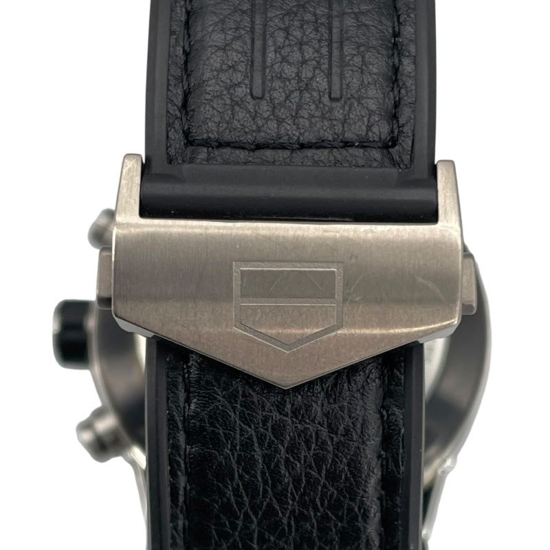 タグ・ホイヤー TAG HEUER カレラ キャリバー ホイヤー01 クロノグラフ アストンマーティン CAR2A1AB ブラック SS/セラミック 自動巻き メンズ 腕時計