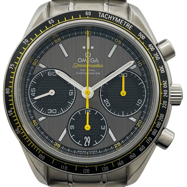 オメガ OMEGA スピードマスターレーシングコーアクシャルクロノメータークロノグラフ 326.30.40.50.06.001 グレー SS メンズ 腕時計