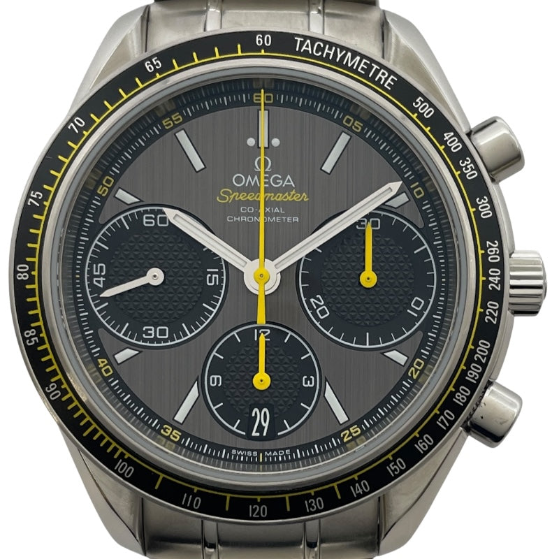 オメガ OMEGA スピードマスターレーシングコーアクシャルクロノメータークロノグラフ 326.30.40.50.06.001 グレー SS メンズ 腕時計