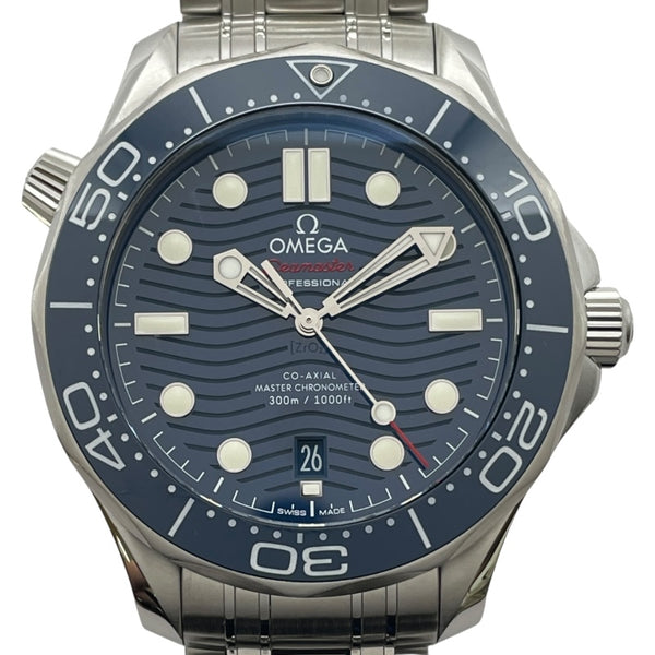 オメガ OMEGA シーマスターダイバー300Mコーアクシャル マスタークロノメーター 210.30.42.20.03.001 ブルー SS メンズ 腕時計