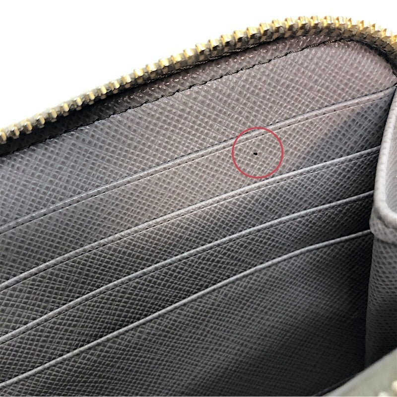 プラダ PRADA ロゴラウンドファスナー財布 1M506 グレー/GD金具 サファイアーノ・レザー メンズ 長財布