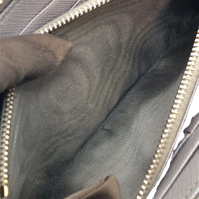 プラダ PRADA ロゴラウンドファスナー財布 1M506 グレー/GD金具 サファイアーノ・レザー メンズ 長財布
