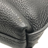 クリスチャン・ルブタン Christian louboutin シティポーチ スタッズ 1225143 ブラック×SV金具 レザー レディース クラッチバッグ