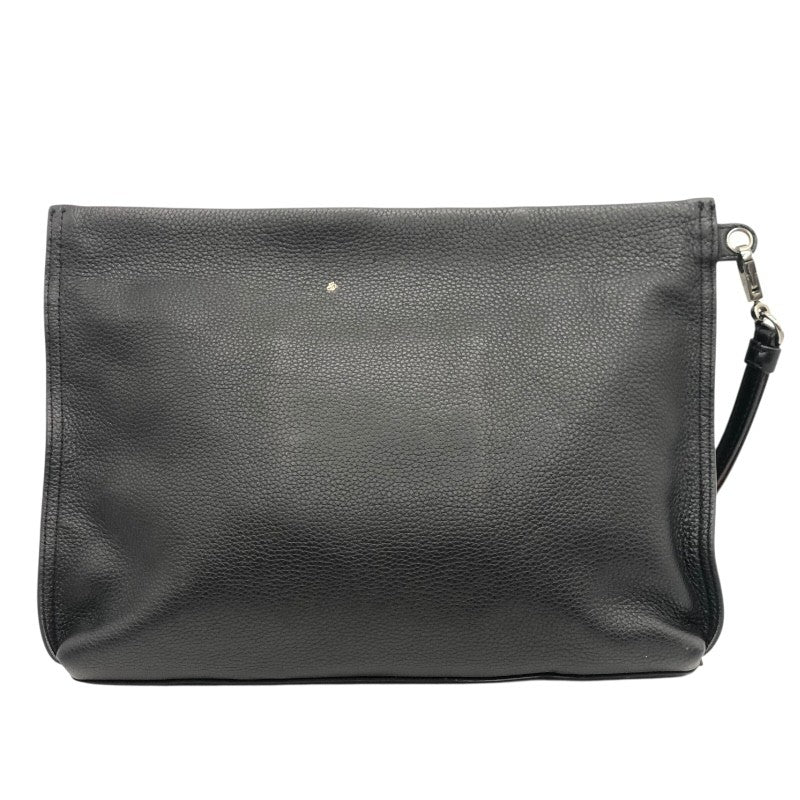 クリスチャン・ルブタン Christian louboutin シティポーチ スタッズ 1225143 ブラック×SV金具 レザー レディース クラッチバッグ