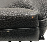 クリスチャン・ルブタン Christian louboutin シティポーチ スタッズ 1225143 ブラック×SV金具 レザー レディース クラッチバッグ