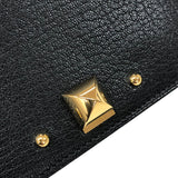 エルメス HERMES メドール カードケース B刻 ブラック ゴールド金具 シャムキラ レディース カードケース