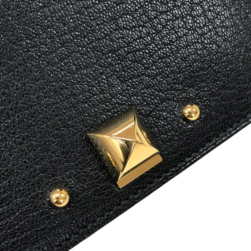 エルメス HERMES メドール カードケース B刻 ブラック ゴールド金具 シャムキラ レディース カードケース