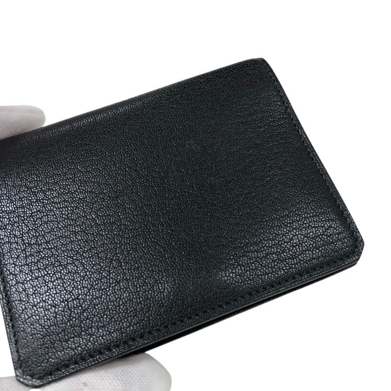 エルメス HERMES メドール カードケース B刻 ブラック ゴールド金具 シャムキラ レディース カードケース