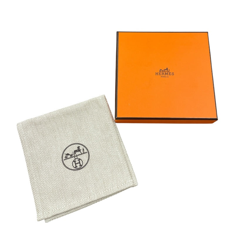 エルメス HERMES クロシェット ロングネックレス スケート シエル・ルージュドゥクール・ホワイト/シルバー金具 バレニア アクセサリー