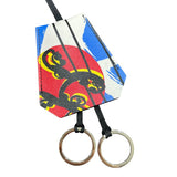 エルメス HERMES クロシェット ロングネックレス スケート シエル・ルージュドゥクール・ホワイト/シルバー金具 バレニア アクセサリー