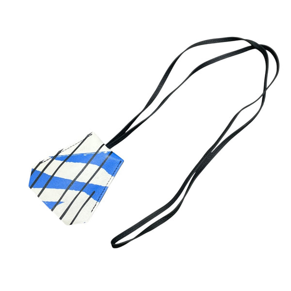 エルメス HERMES クロシェット ロングネックレス スケート シエル・ルージュドゥクール・ホワイト/シルバー金具 バレニア アクセサリー